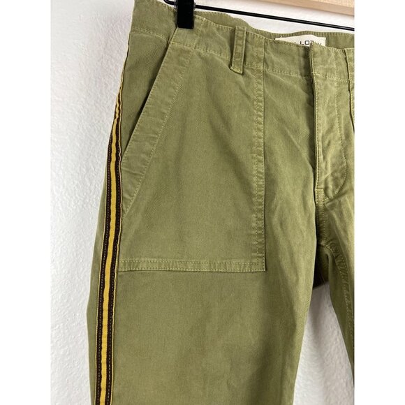 NILI LOTAN Jenna Pant with Tape Khaki Pants, Military Army Olive Green, Size 0 - Picture 2 of 9